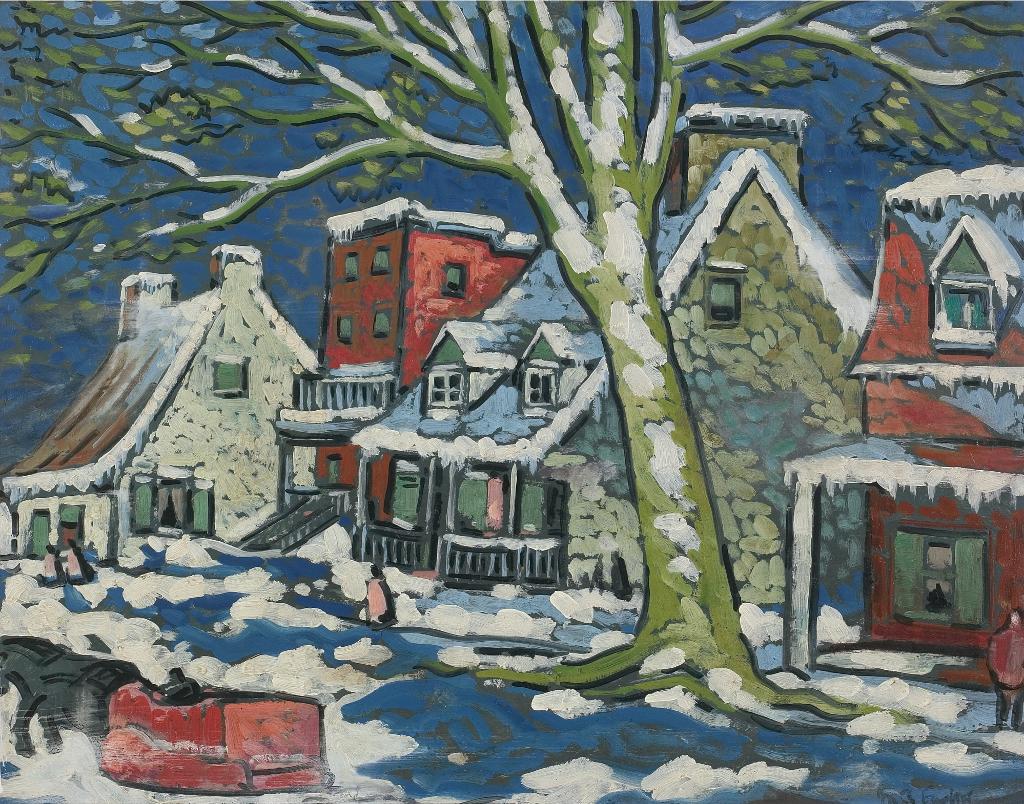 Marc-Aurèle Fortin (1888-1970) - Village En Hiver