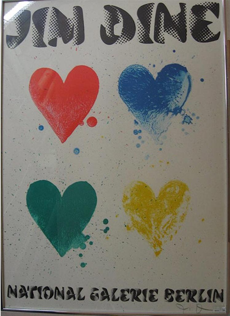 Jim Dine (1935) - National Galerie Berlin: Poster (Four Hearts)