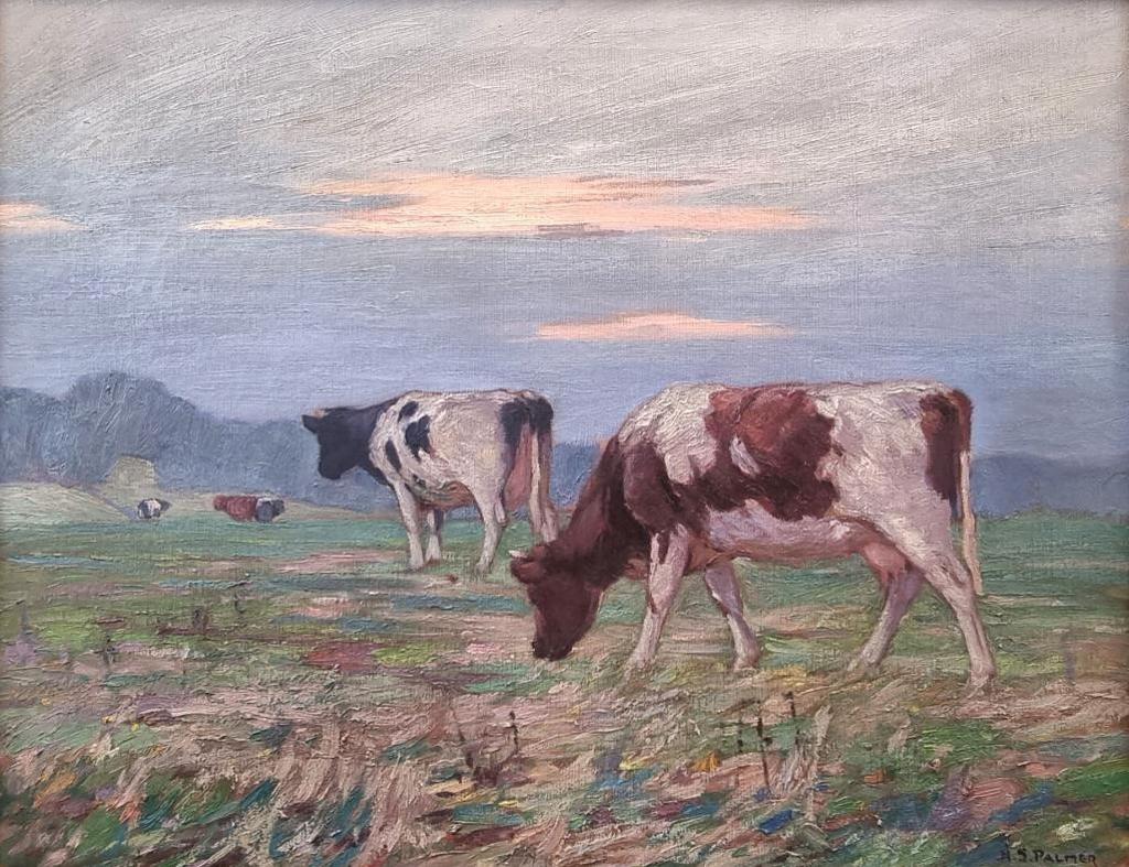 Herbert Sidney Palmer (1881-1970) - Grazing Cattle
