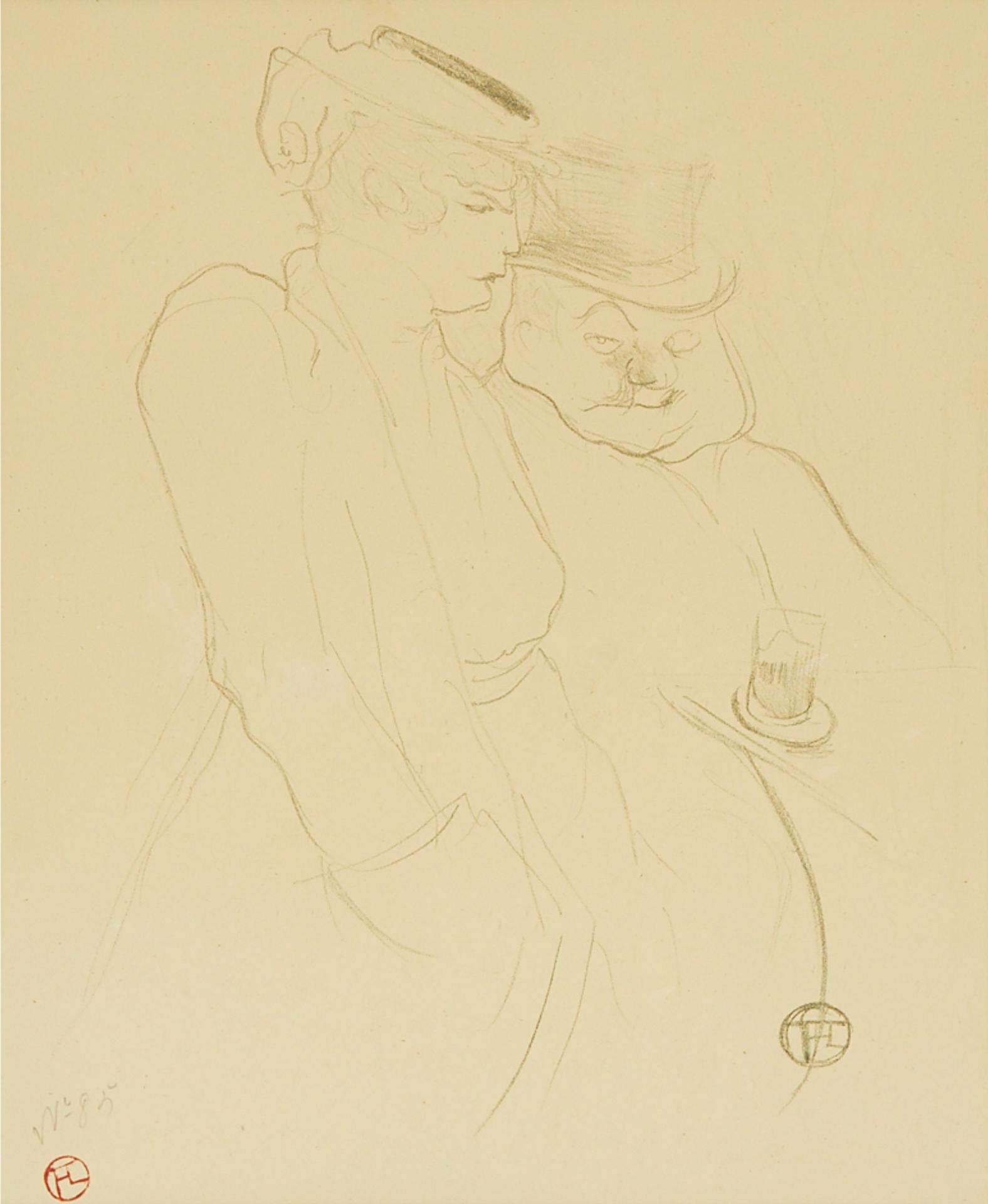 Henri de Toulouse-Lautrec (1864-1901) - En Quarante (From L'escarmouche), 1893 [wittrock, 32; Delteil, 42; Adhémar, 45; Adriani, 47]