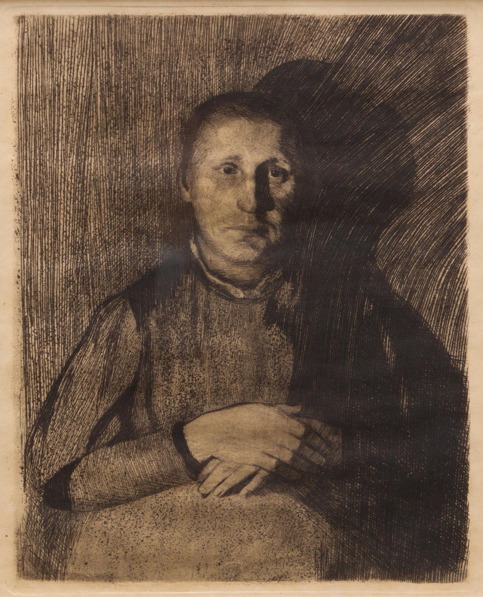 Käthe Kollwitz (1867-1945) - Woman with folded hands, 1898-1899