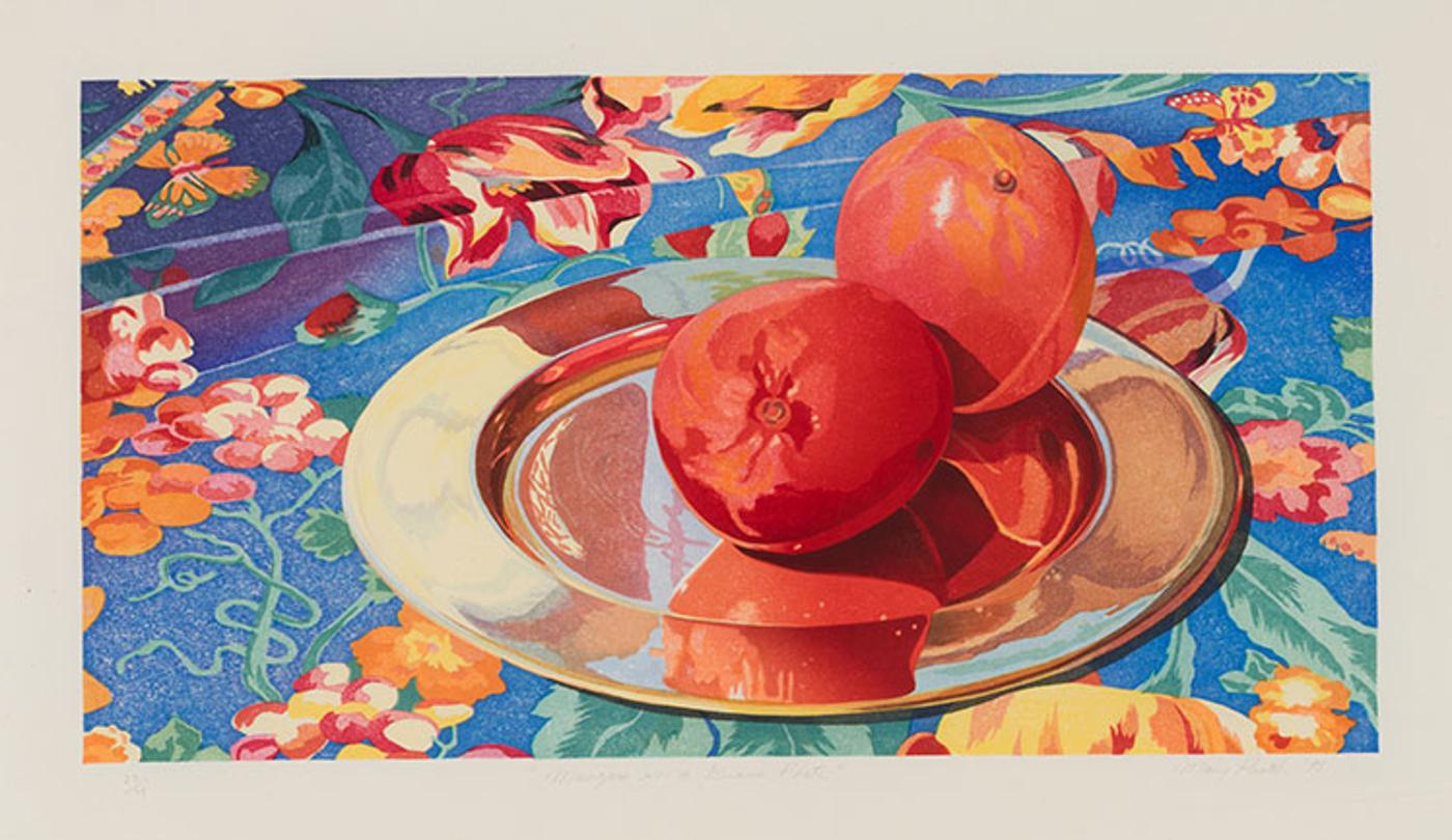 Mary Frances West Pratt (1935-2018) - Mangoes on a Brass Plate