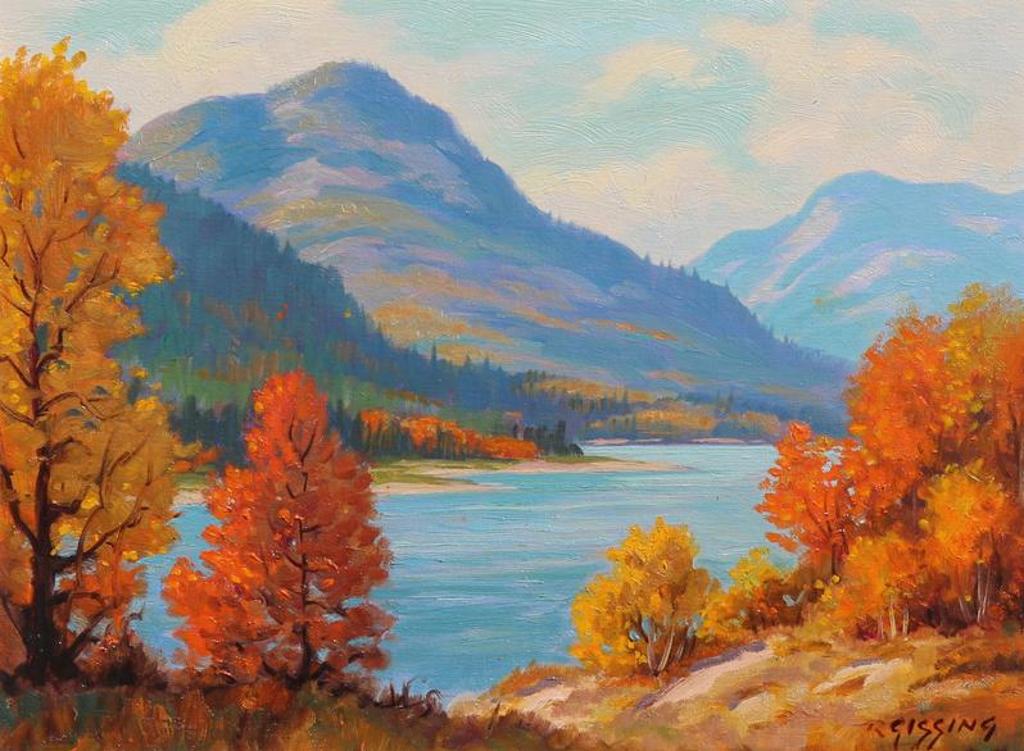 Roland Gissing (1895-1967) - Mountain Landscape, Autumn; 1965