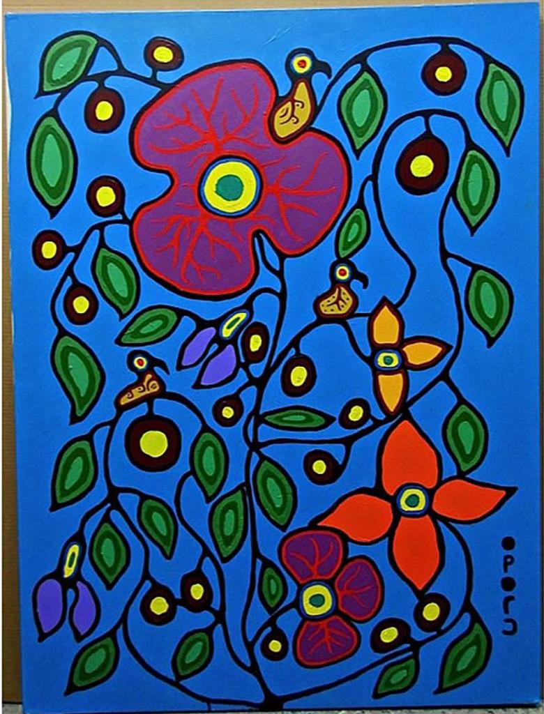 Christian Morrisseau (1969) - Untitled (Birds And Flowers)
