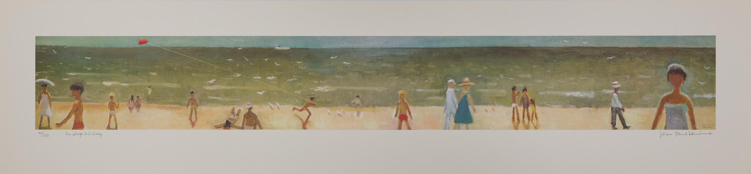 Jean Paul Lemieux (1904-1990) - La plage à Delray, 1985