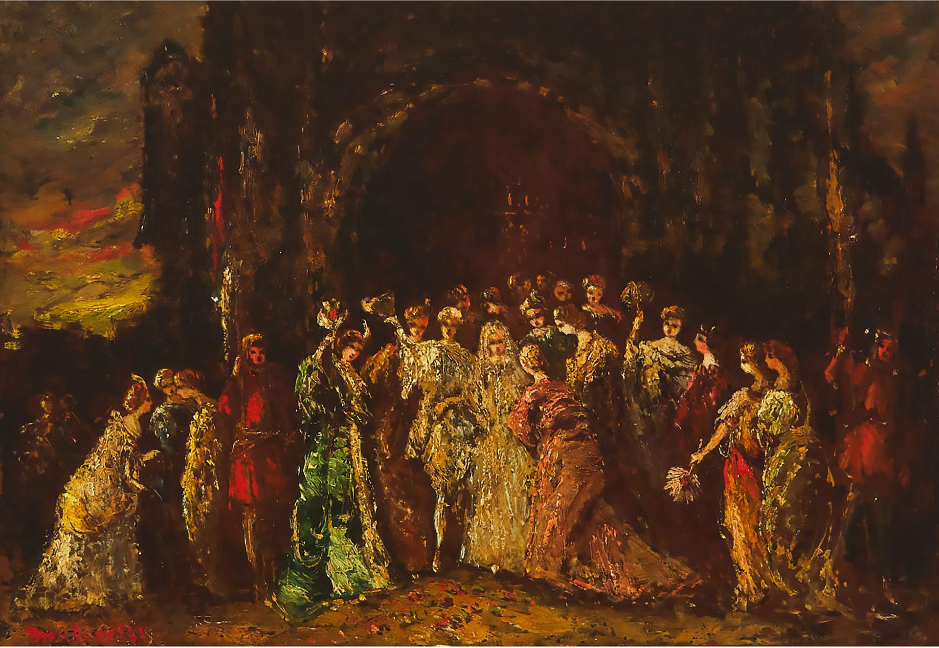 Adolphe Joseph Thomas Monticelli (1824-1886) - Wedding Celebration