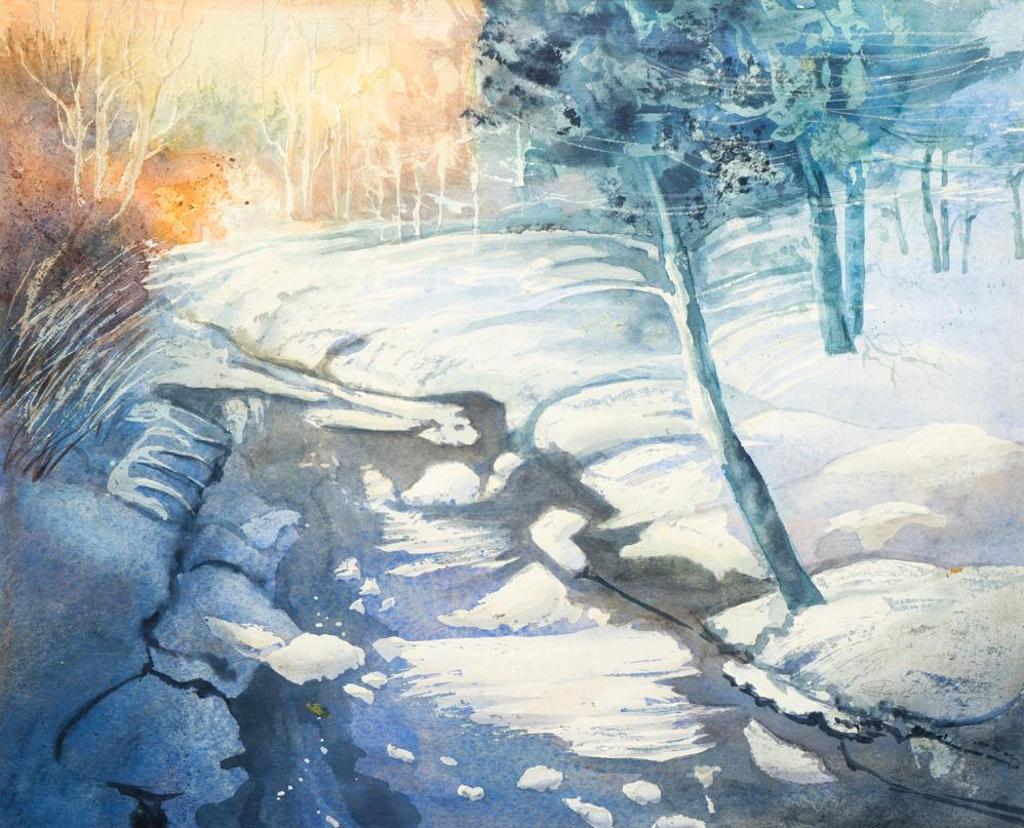 Paul Cloutier (1919-2013) - Untitled - Creek in Winter