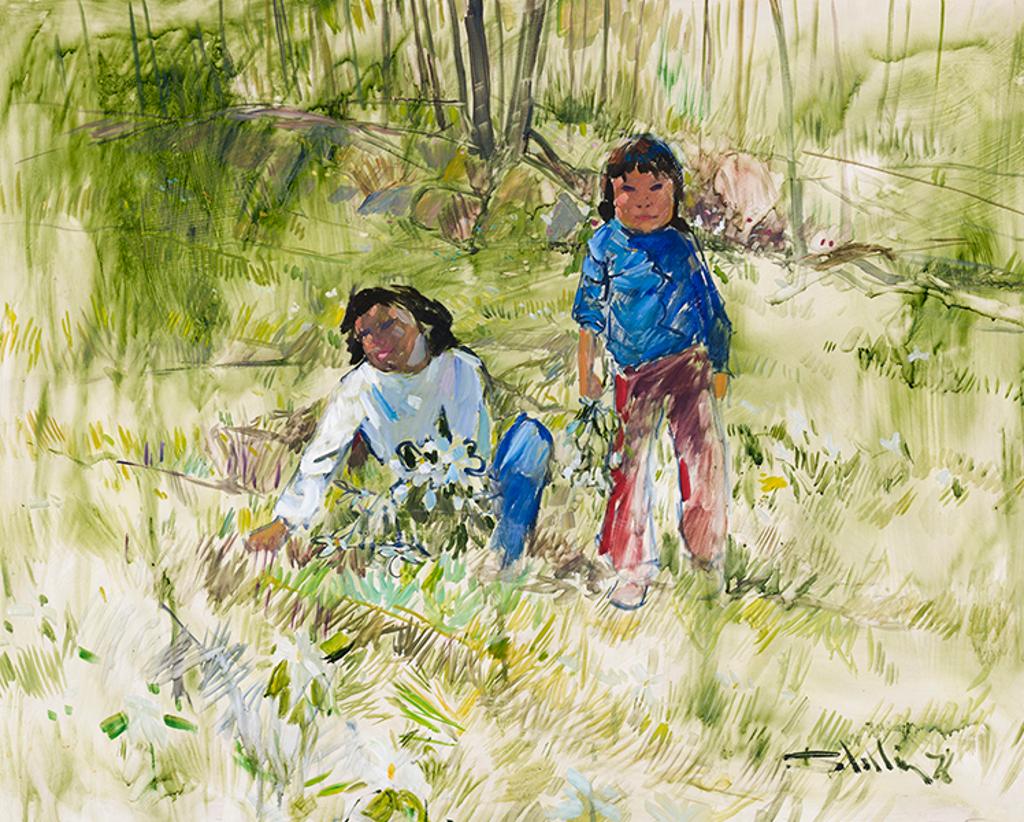 Arthur Shilling (1941-1986) - Two Children in a Field