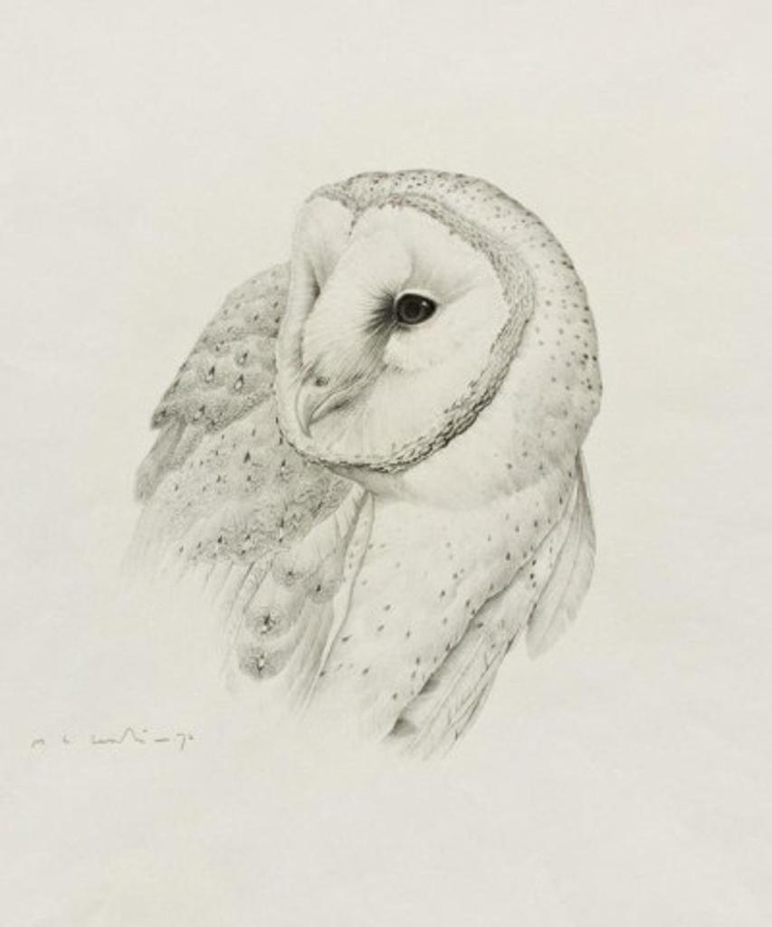 Glen Loates (1945) - Spotted Snowy Owl