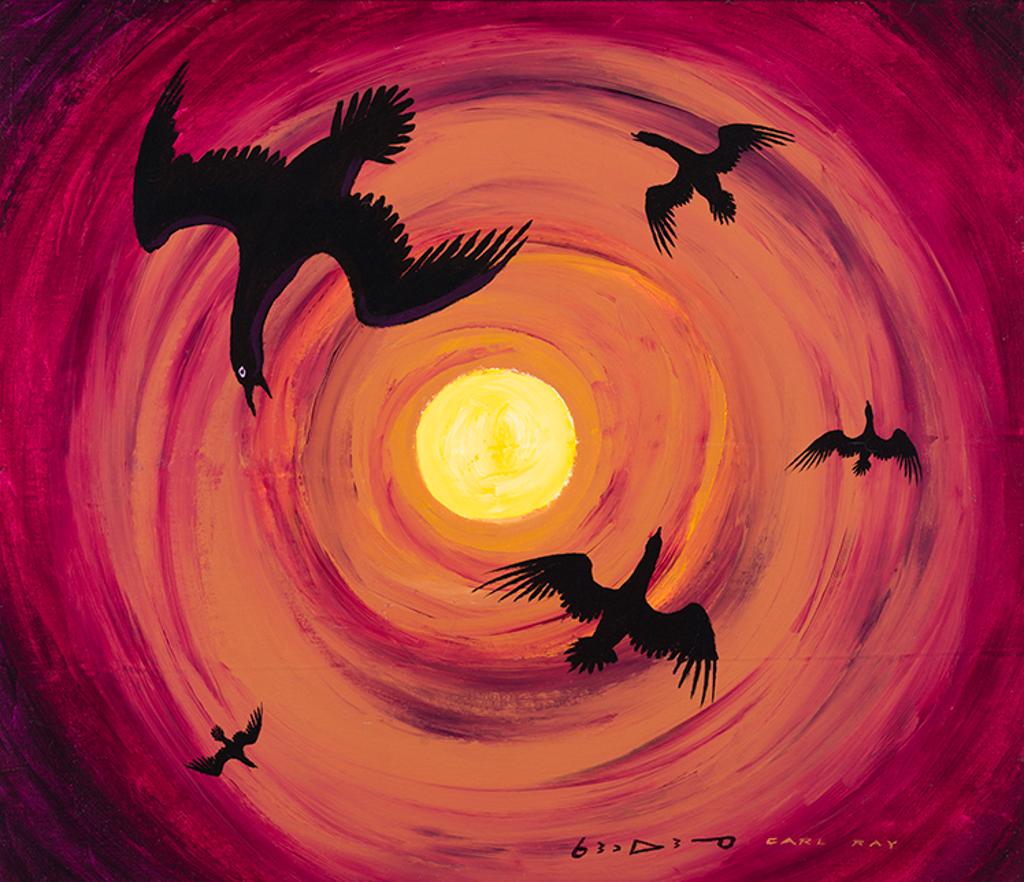 Carl Ray (1942-1978) - Circling Crows