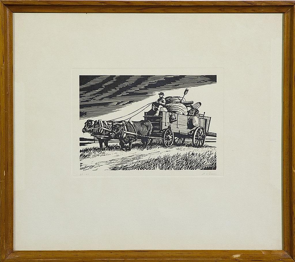 Alfred William Davey (1907-1986) - Untitled - Untitled (Oxcart with Full Wagon)