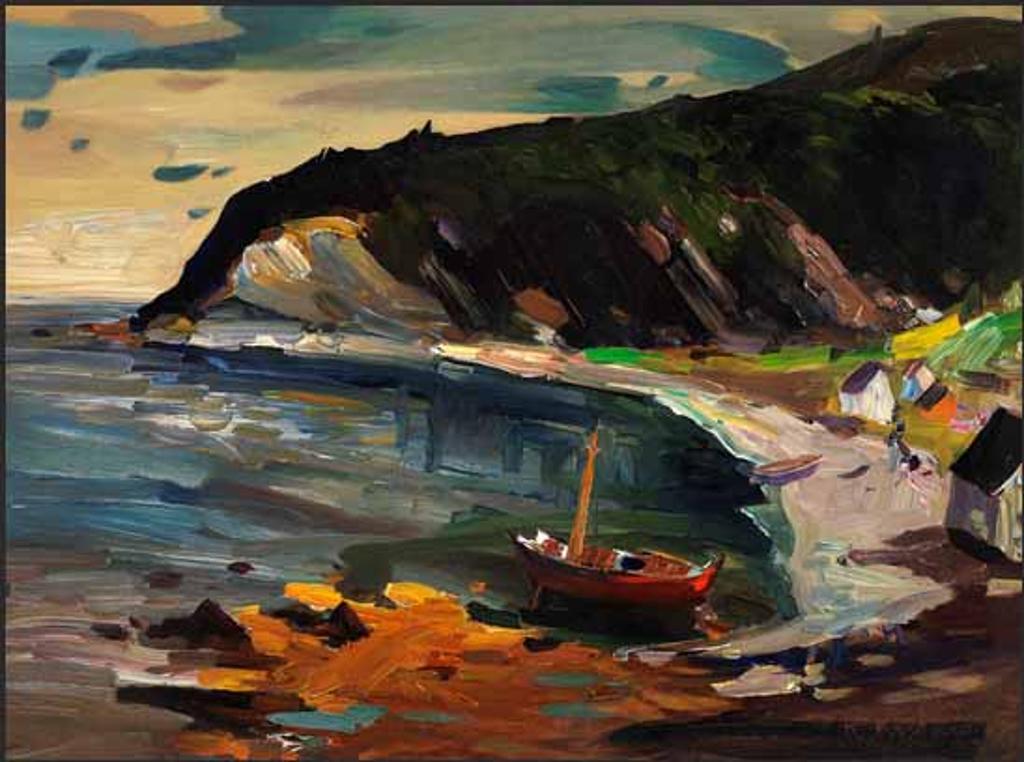 René Jean Richard (1895-1982) - La barque dans la baie