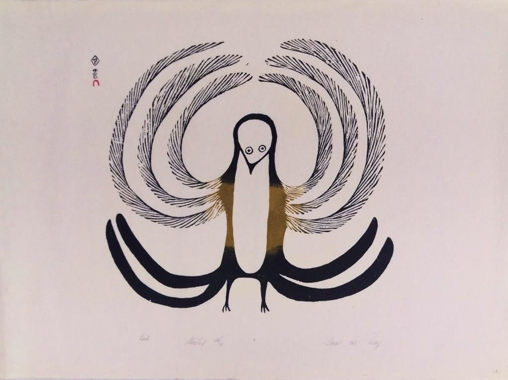 Lucy Qinnuayuak (1915-1982) - Bird, 1965