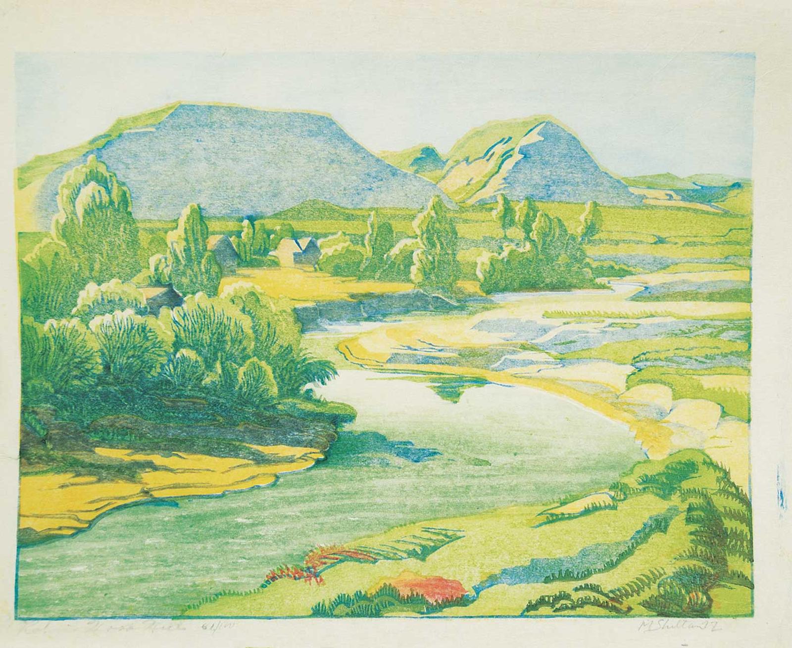 Margaret Dorothy Shelton (1915-1984) - Robin Hood Hills [Drumheller]  #61/100