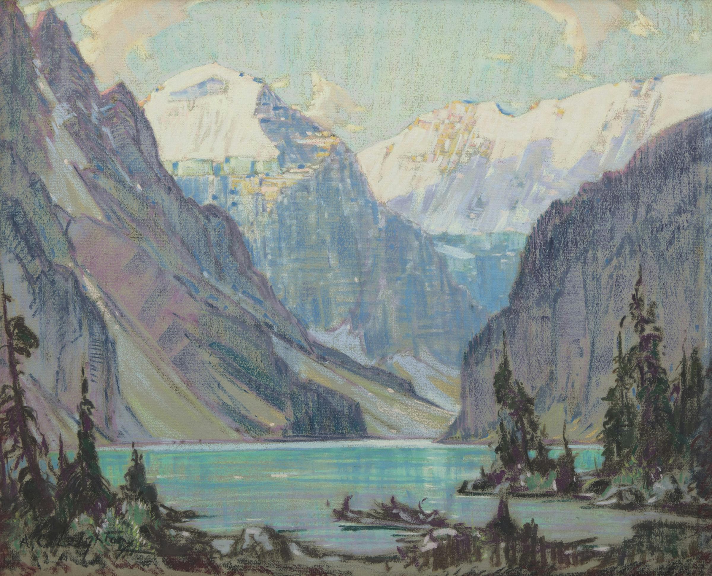 Alfred Crocker Leighton (1901-1965) - Untitled (Mountain Landscape)