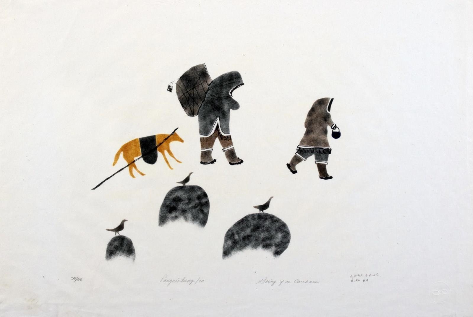 Eleesapee Ishulutaq (1925-2018) - Going For Caribou; 1972