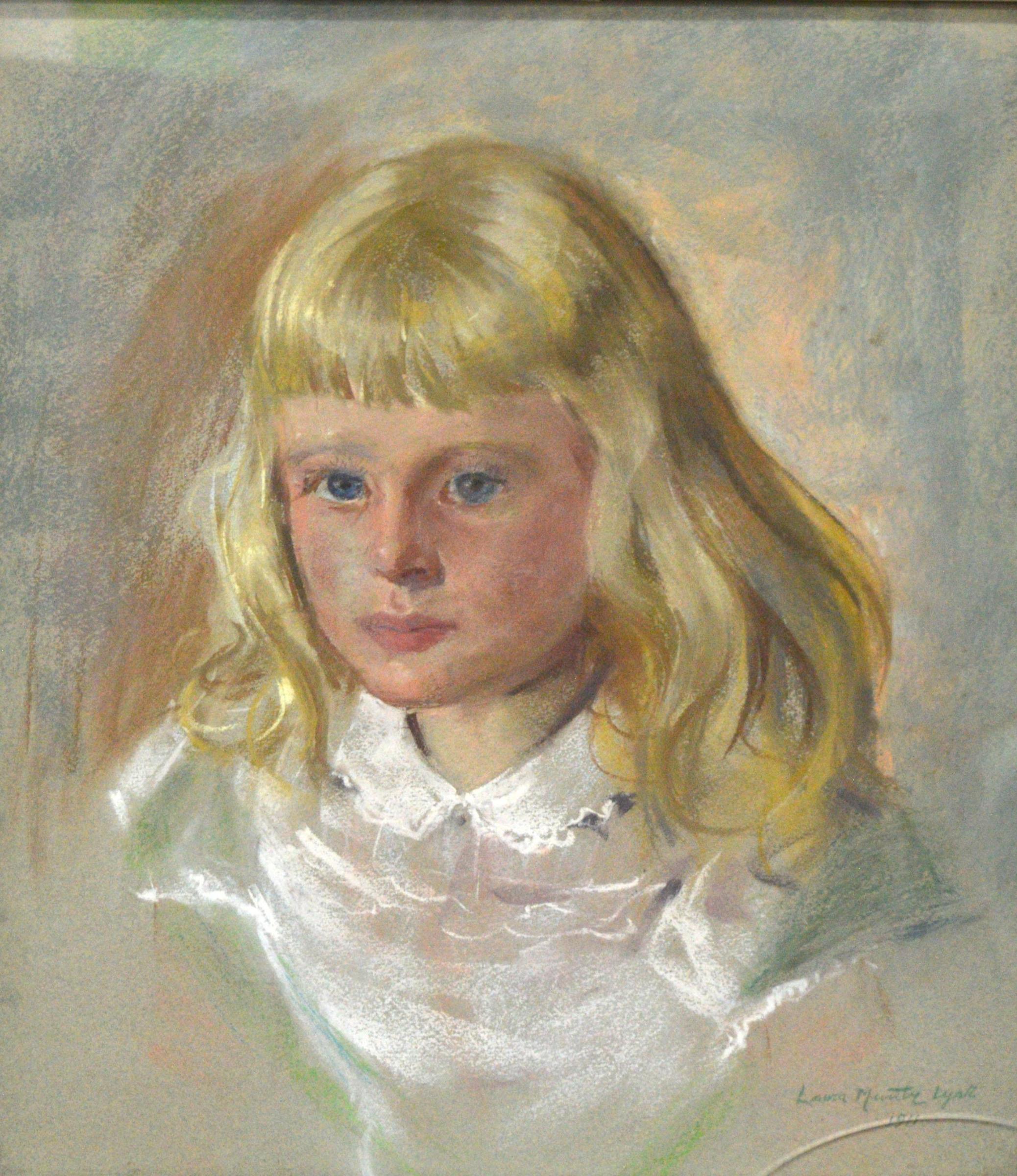 Laura Adeline Muntz-Lyall (1860-1930) - Portrait d'une jeune fille