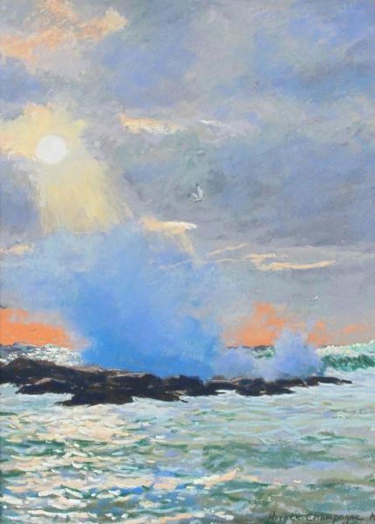 Horace Champagne (1937) - Surf And Spray In Morning Sun; 2009