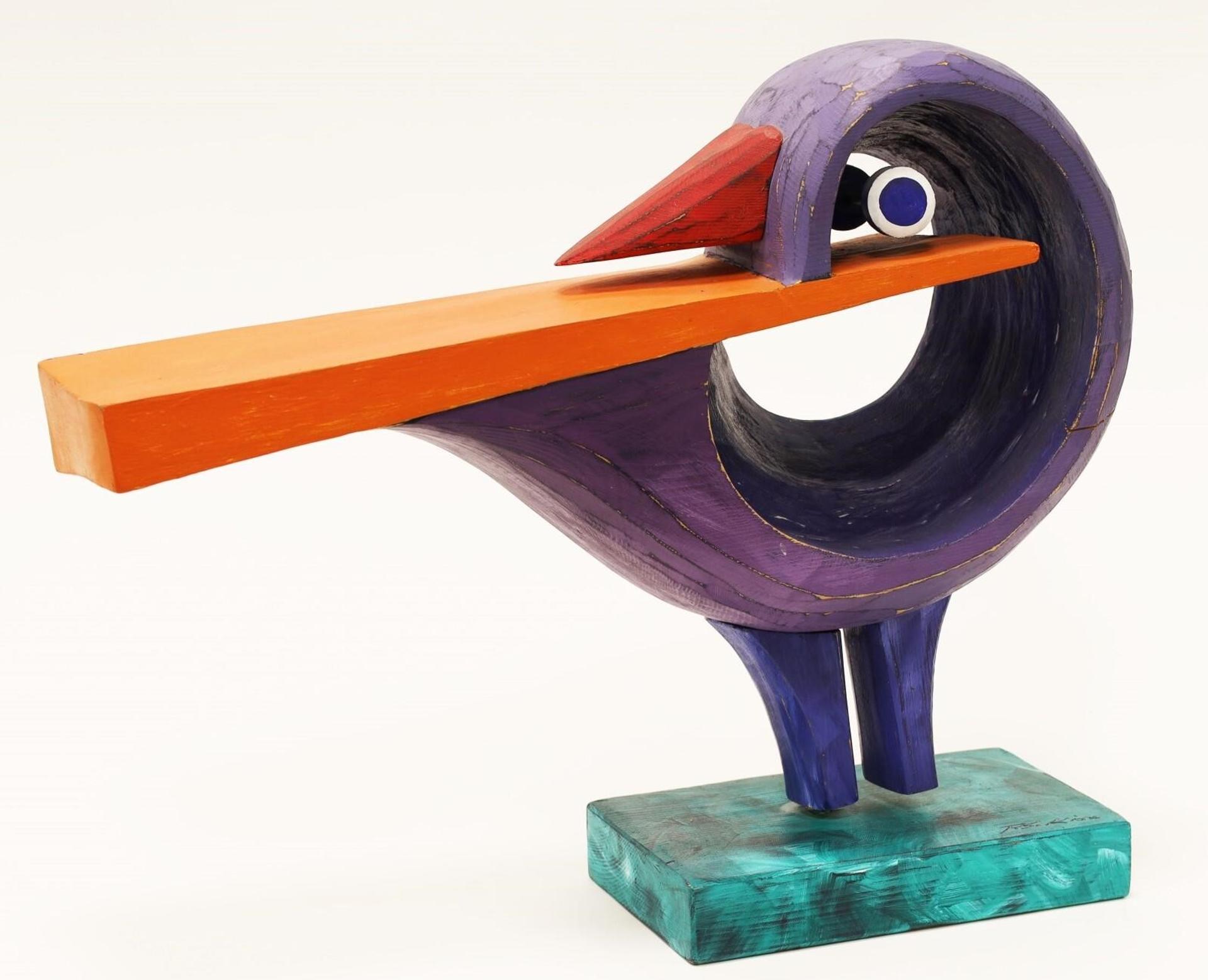 Peter S. Kiss (1954) - Bird with Red Beak