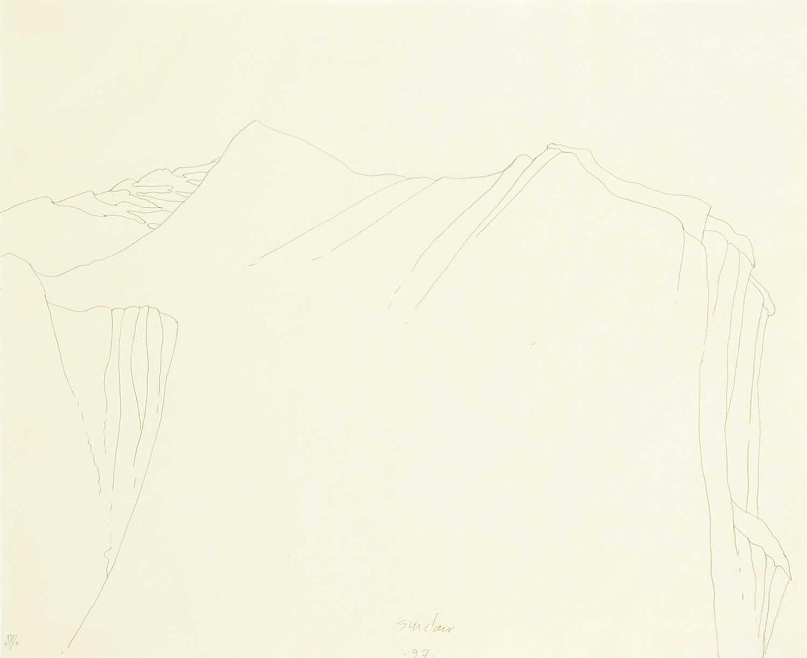Robert William Sinclair (1939) - Mountain Slope Cliff I [Bow Valley Series]