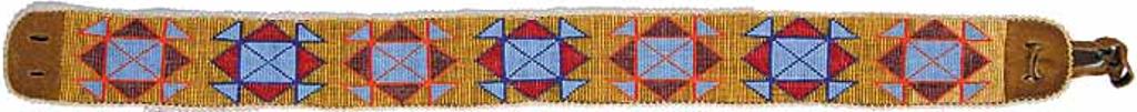 Sioux School - Untitled - Beaded Geometric Patterened Sioux Belt