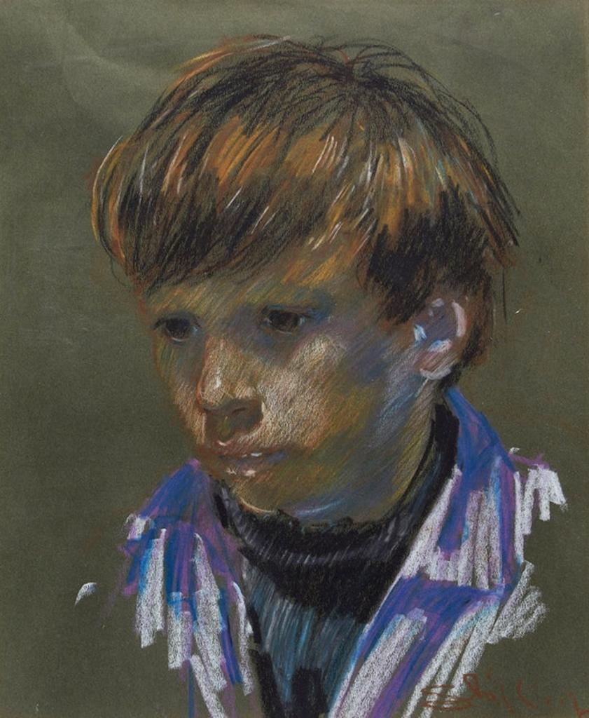 Arthur Shilling (1941-1986) - Portrait of a Young Boy