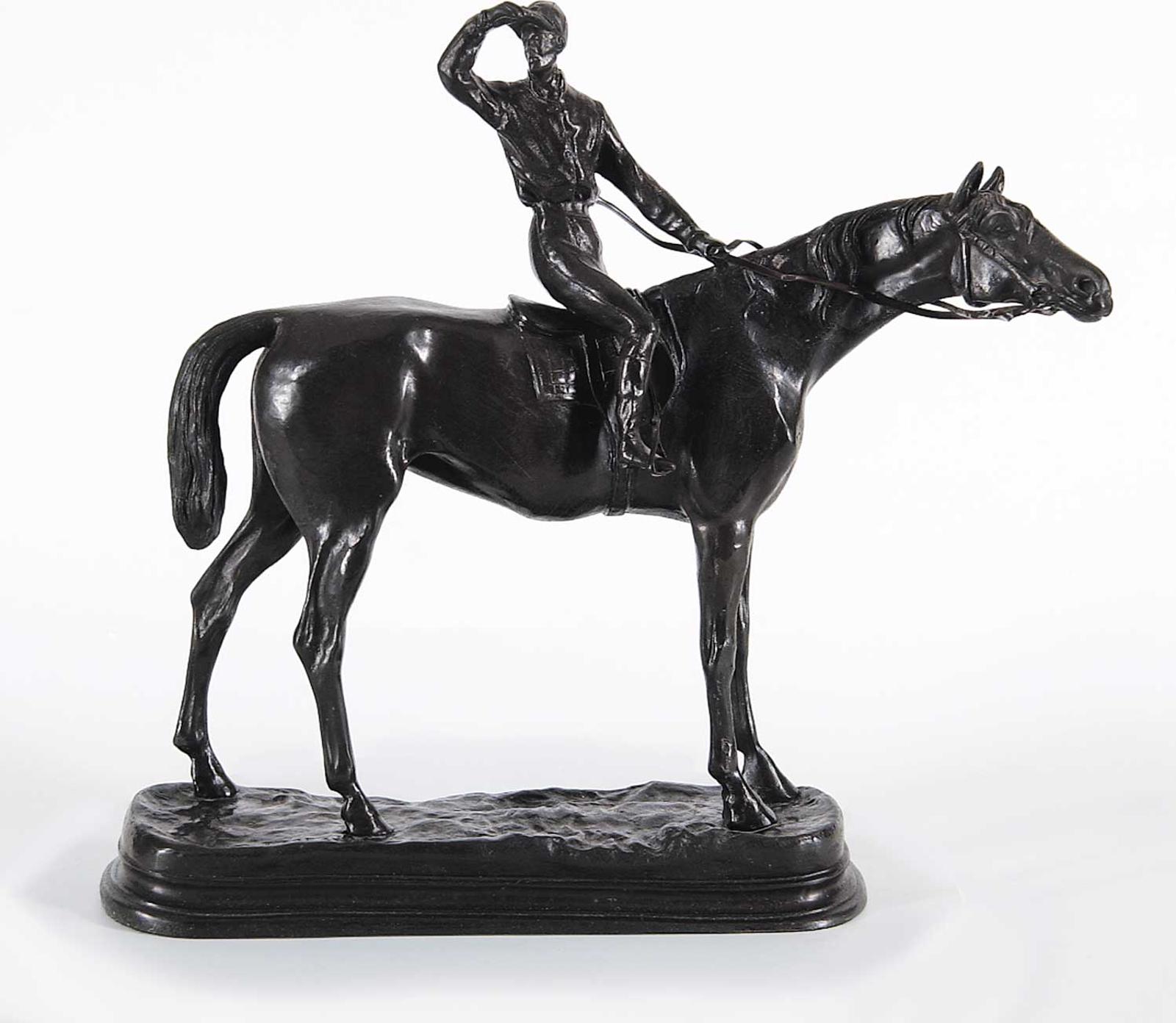 Pierre-Jules Mene (1810-1879) - Untitled - Horse and Jockey