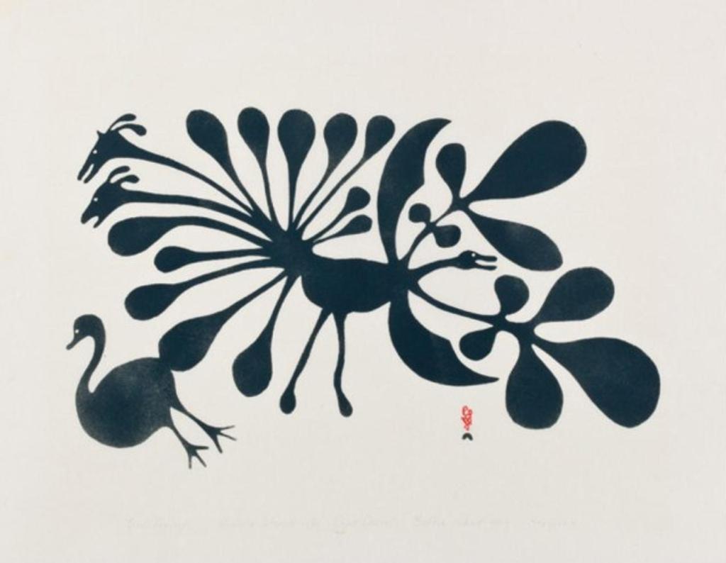 Kenojuak Ashevak (1927-2013) - Bird Fantasy