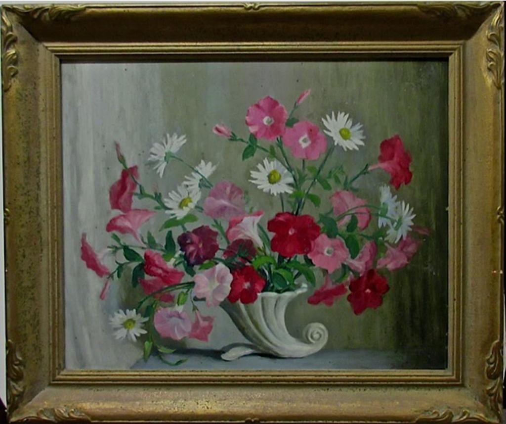 Beatrice Hagarty Robertson (1879-1962) - Flowers In A Cornucopia Vase