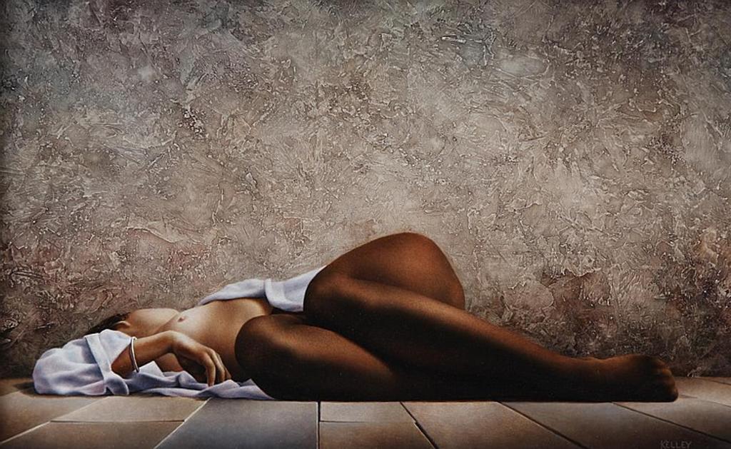 Paul Kelley (1955) - Girl Reclining on floor