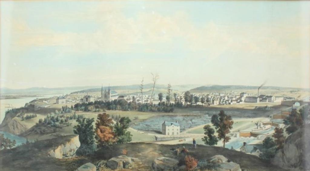 Ottawa City-Canada West (1855) - View of Bytown