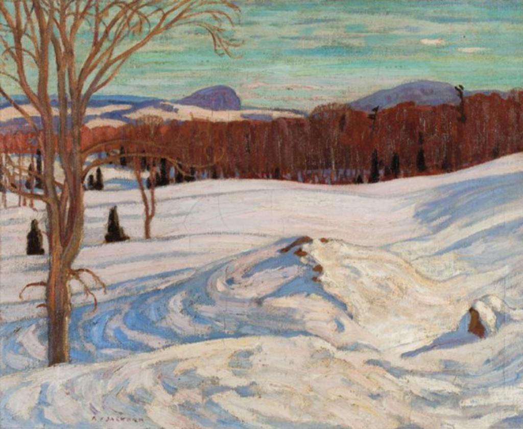 Alexander Young (A. Y.) Jackson (1882-1974) - February Afternoon, Hatley, Quebec