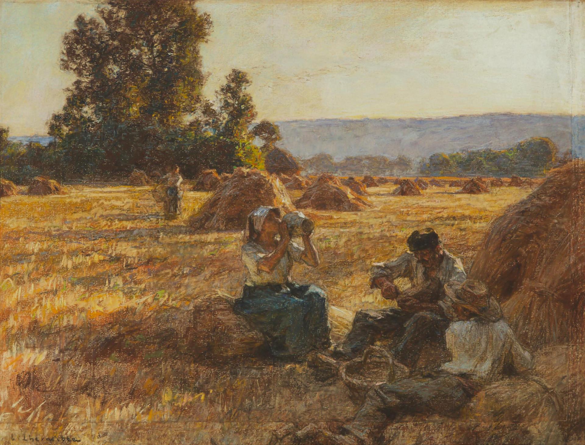 Léon Augustin L'Hermitte (1844-1925) - Harvesters At Rest
