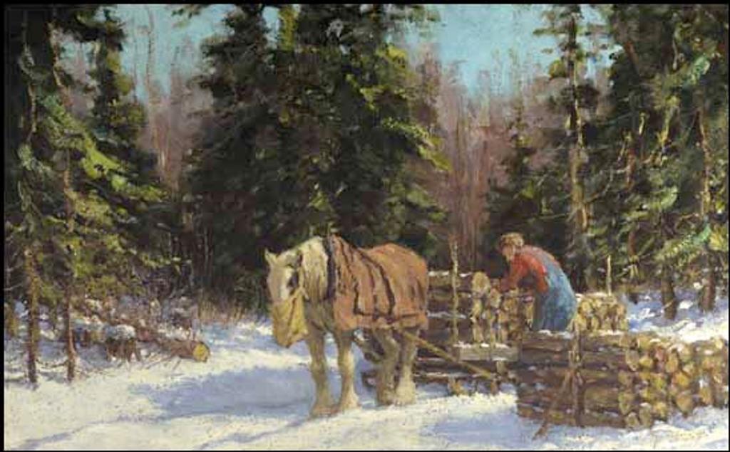 Frederick Simpson Coburn (1871-1960) - The Woodcutter ~ Horse and Sleigh