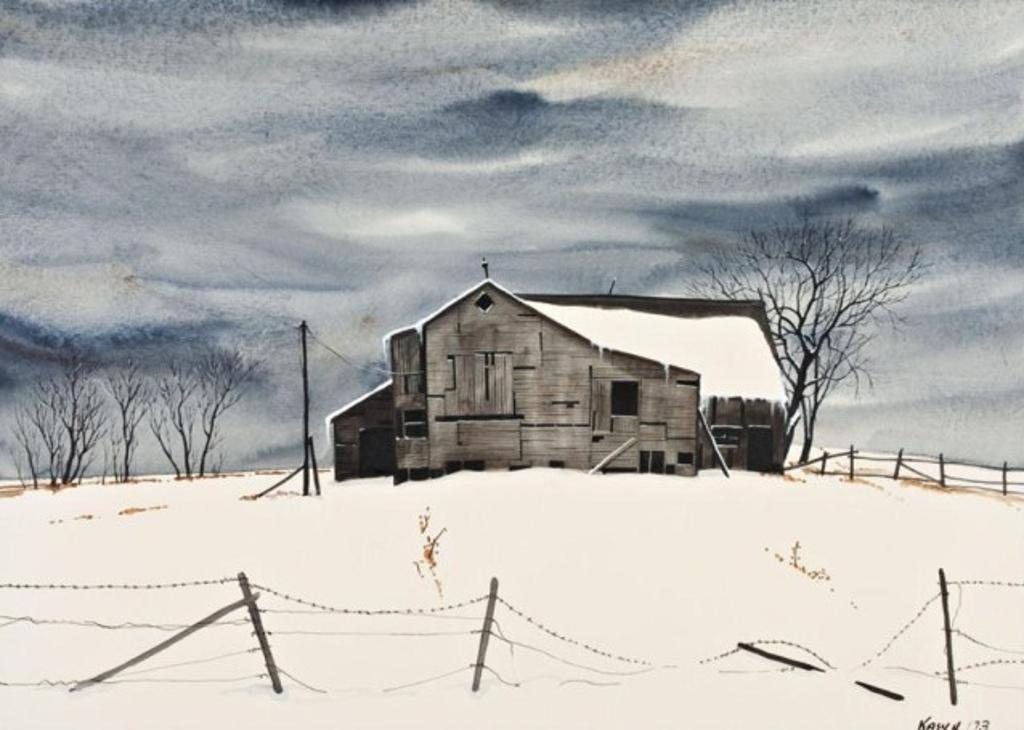 John Kasyn (1926-2008) - Snow Clouds Over Barrie
