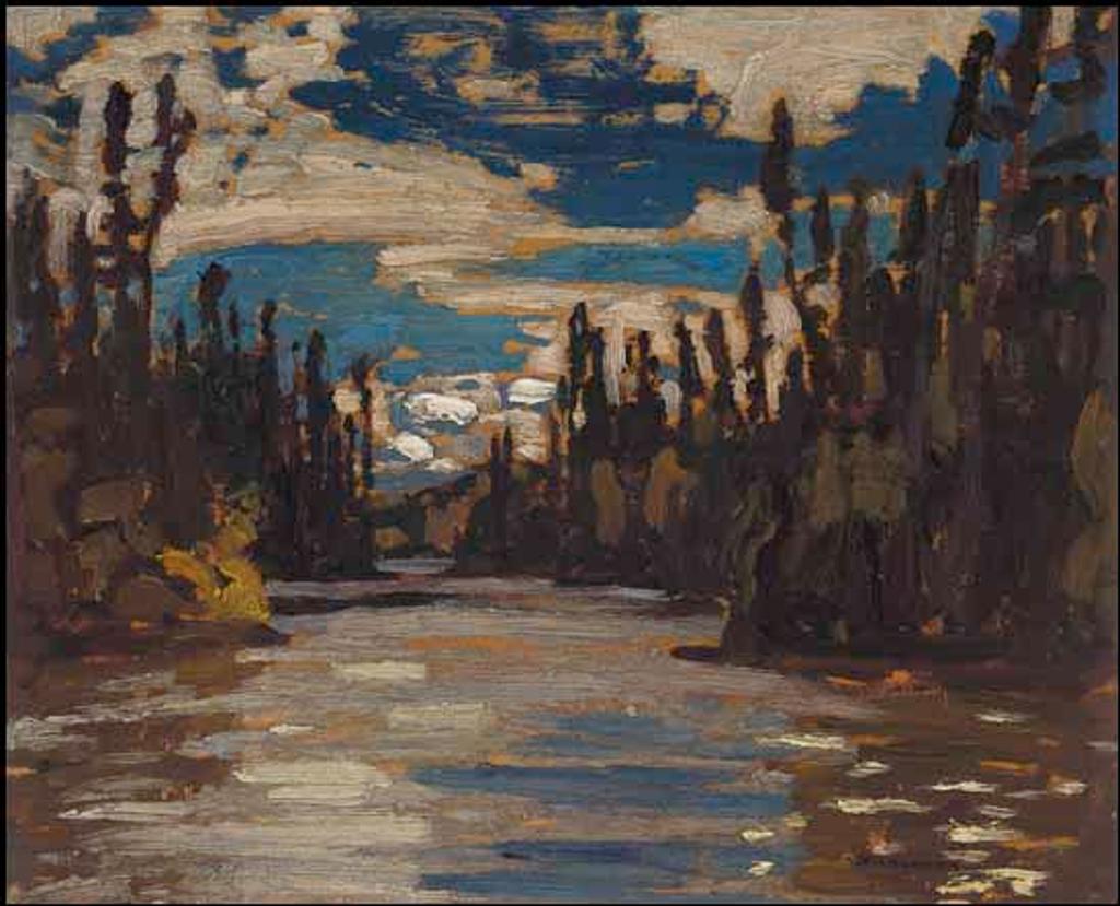 Alexander Young (A. Y.) Jackson (1882-1974) - Sand Lake, Algoma / An Algoma River (verso)