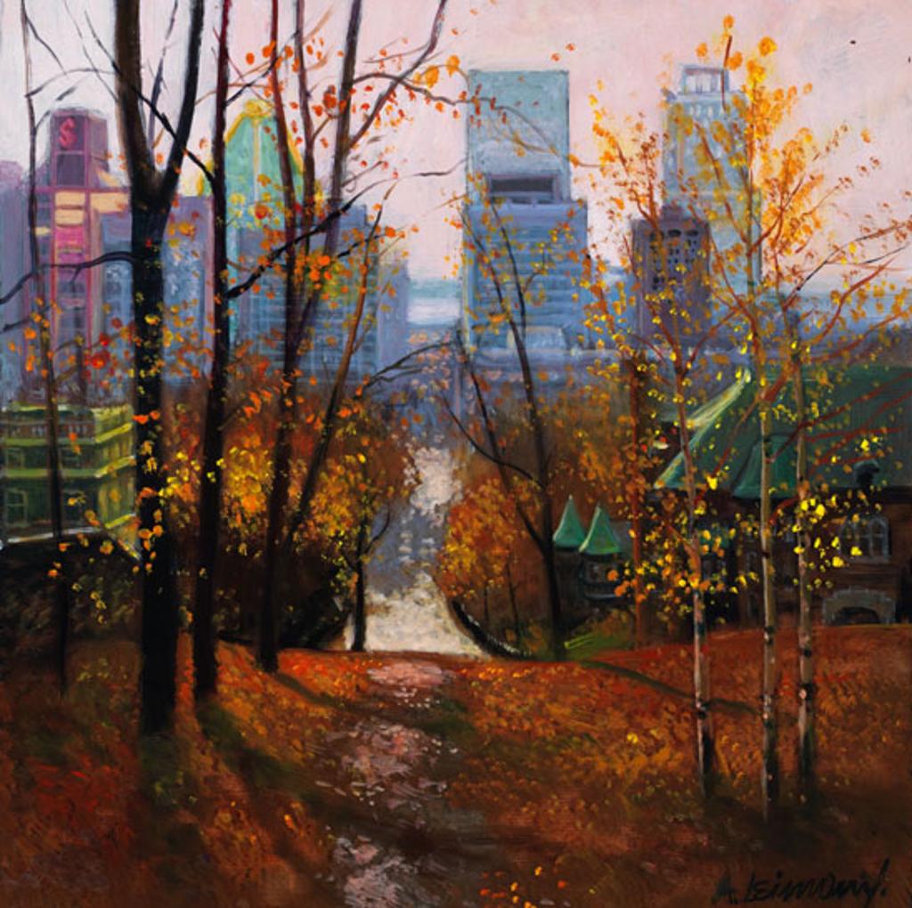 Andris Leimanis (1938) - Peel from Mt. Royal - Timelessness: Montreal Series No. 23