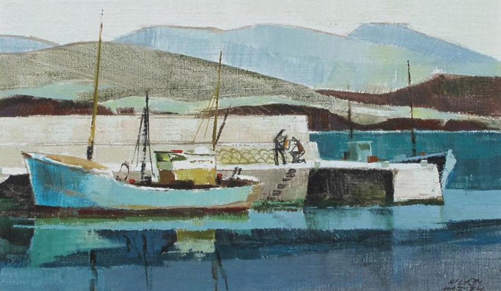 Hilton MacDonald Hassell (1910-1980) - Boats That Go To The Isles (Connemara, Eire); 1971