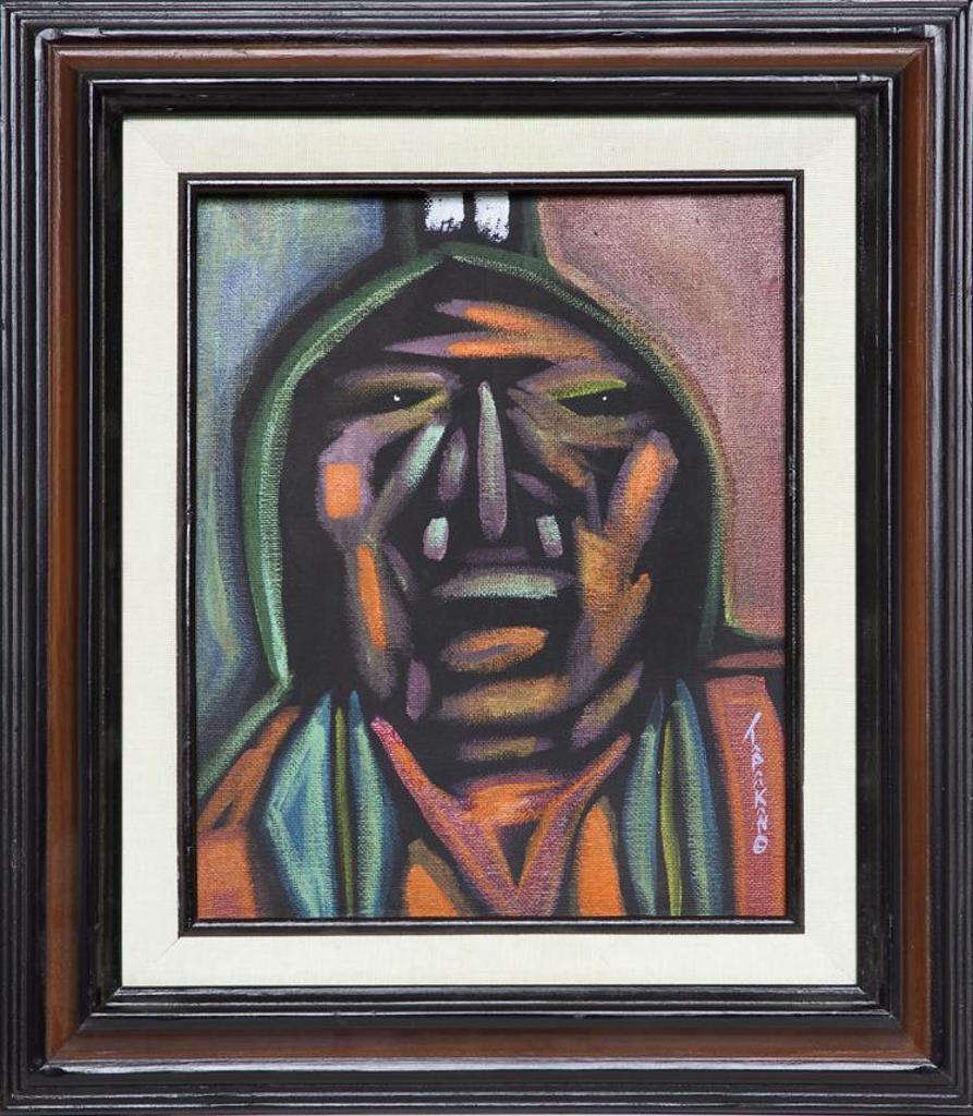 D.J. Tapakwan (1977) - Untitled - Brown Portrait