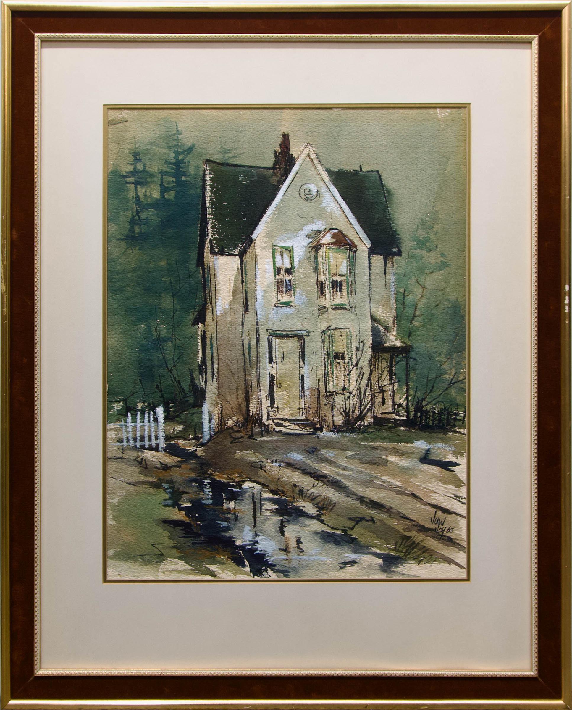 John Joy (1925-2012) - Untitled (The Old Yellow House)