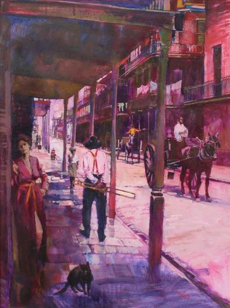 James Neil Boyle (1931-2006) - New Orleans Evening Street, Scene