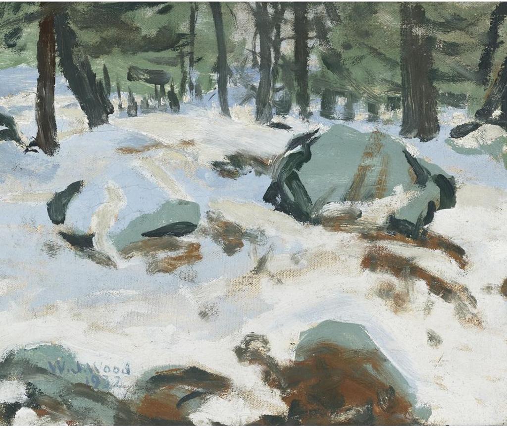 William John Wood (1877-1954) - Snow-Covered Path