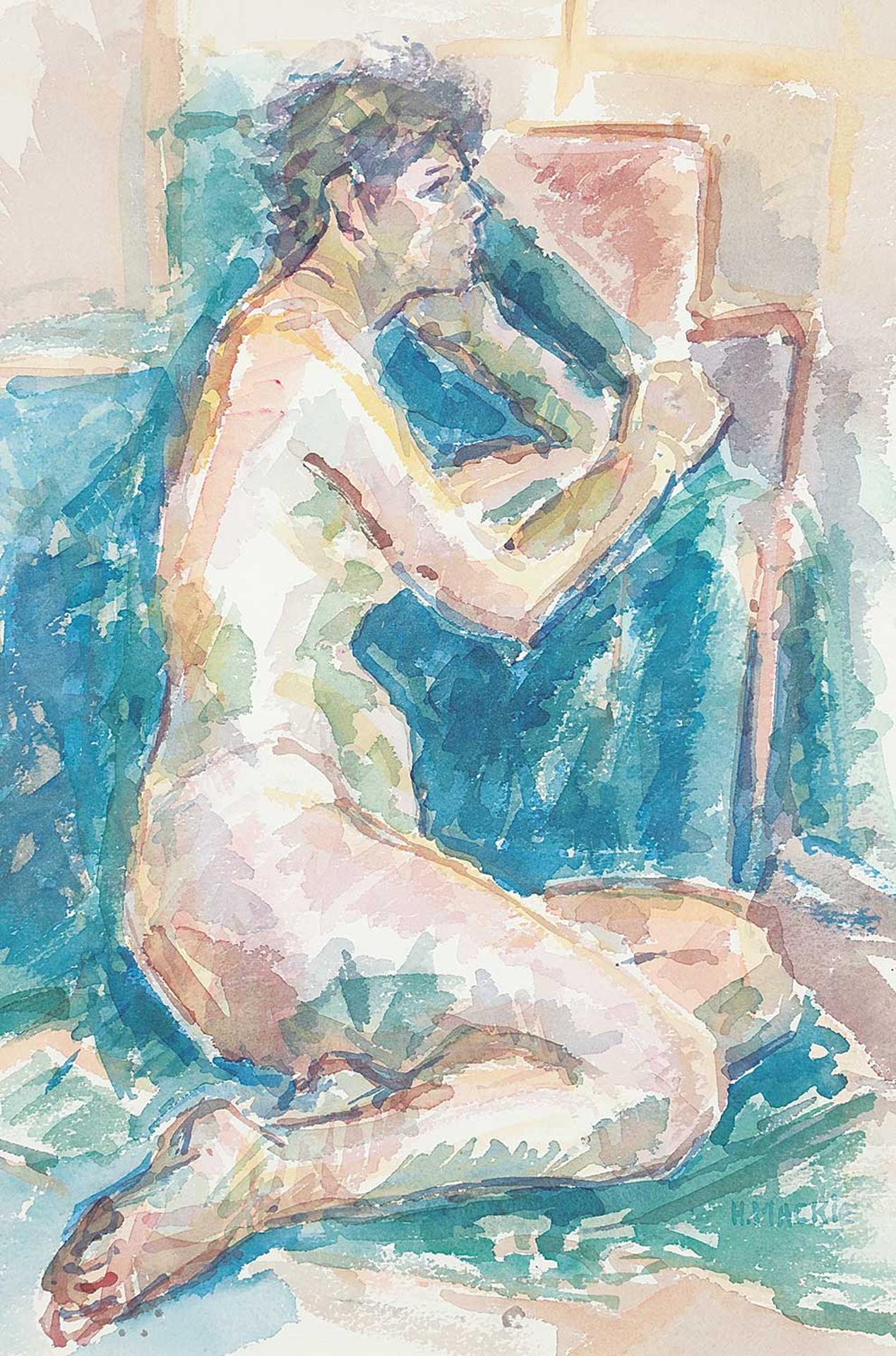 Dora Helen MacKie (1926-2018) - Untitled - Contemplative Nude