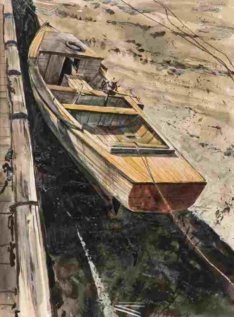 Tom Forrestall (1936) - The Brother's Boat (Parker's Cove, Nova Scotia)
