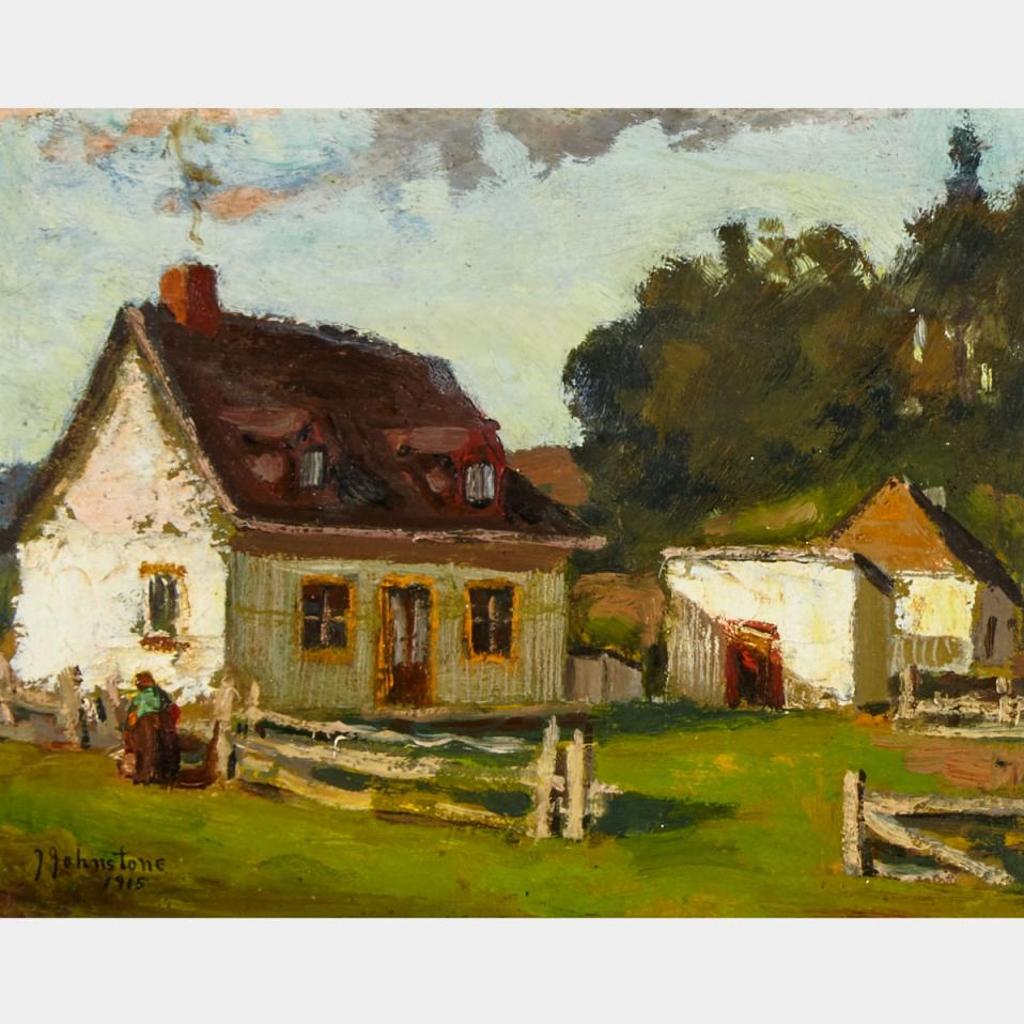 John Young Johnstone (1887-1930) - Quebec Farmhouse