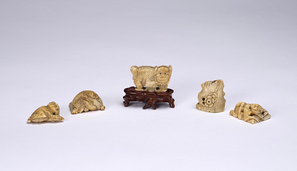 Chinese Art - A Group of Five Chinese Ivory Toggles, 19th/20th Century