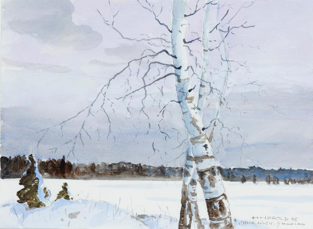 Hans Herold (1925-2011) - Mid Winter, Emma Lake