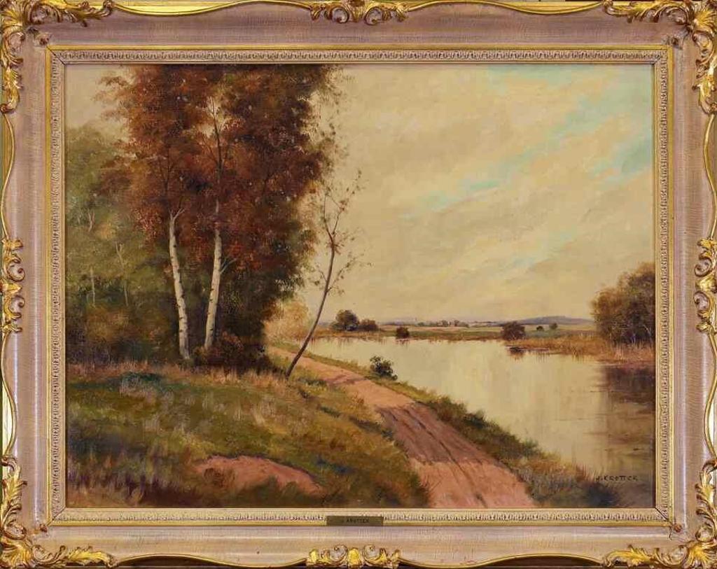 Joseph Krotter (1894) - Untitled, River Landscape