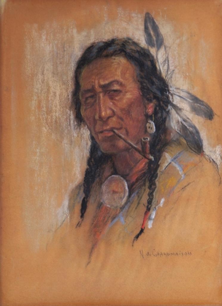 Nicholas (Nickola) de Grandmaison (1892-1978) - Untitled (Indian with Pipe)