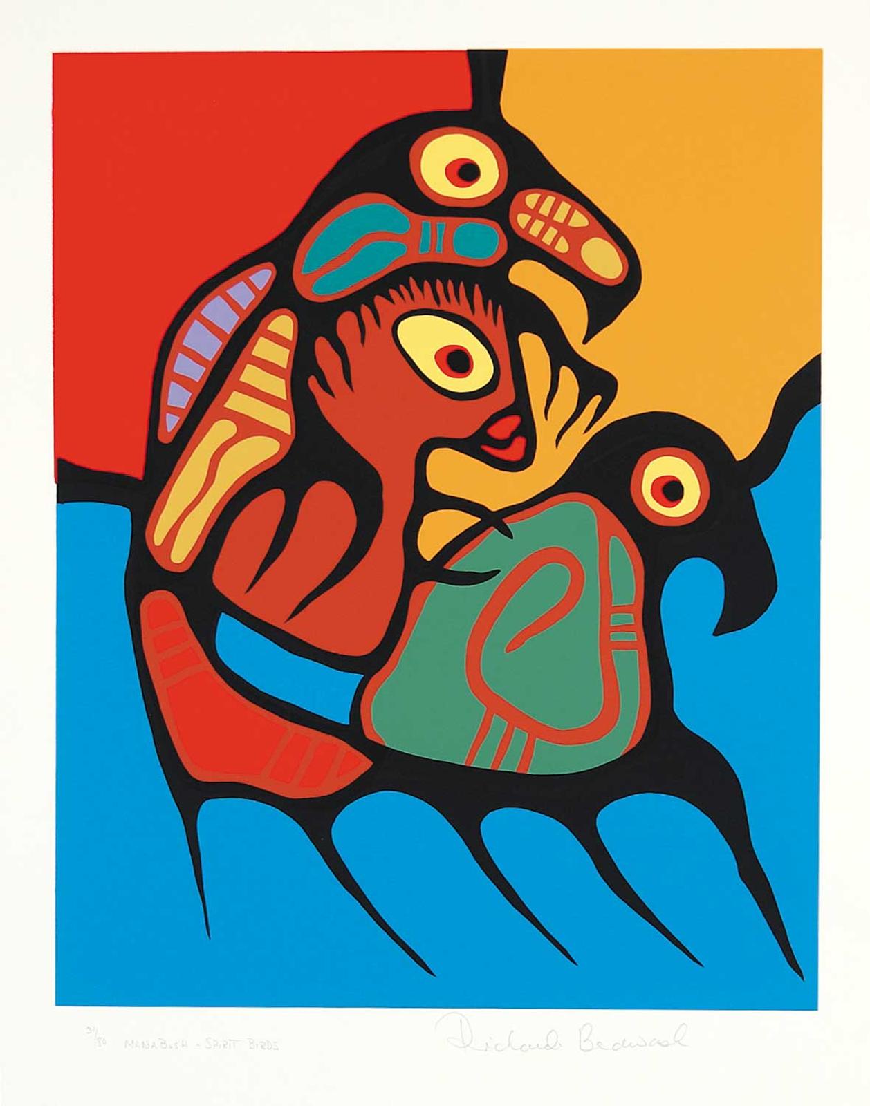 Richard Bedwash (1936-2007) - Manabush - Spirit Birds  #31/80